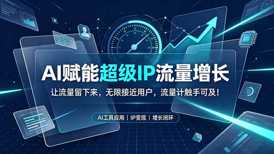 （19453期）ai赋能超级ip流量增长：让流量留下来，无限-免费资源