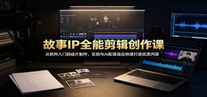 故事ip全能剪辑创作课：从软件入门到成片制作，实-免费资源