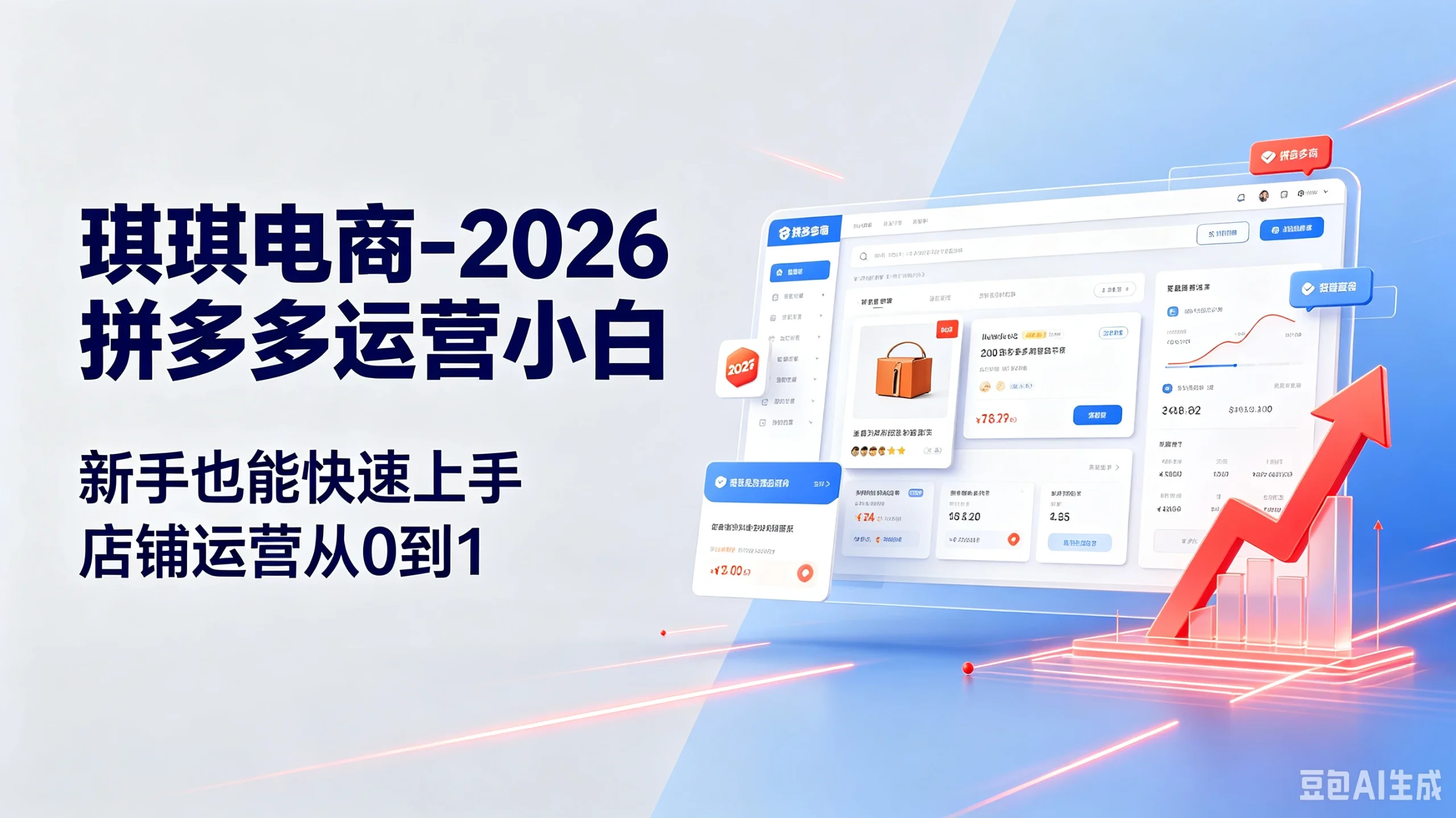 【精】琪琪电商-2026拼多多运营小白，新手也能快速-免费资源
