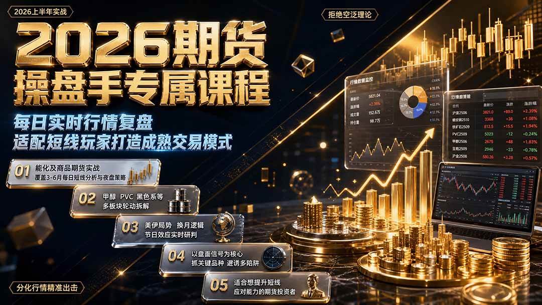 （19671期）2026期货操盘手专属课程-更新8月，每日实时行-免费资源
