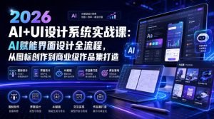 2026-aiui设计系统实战课:ai赋能界面设计全流程,从图-免费资源