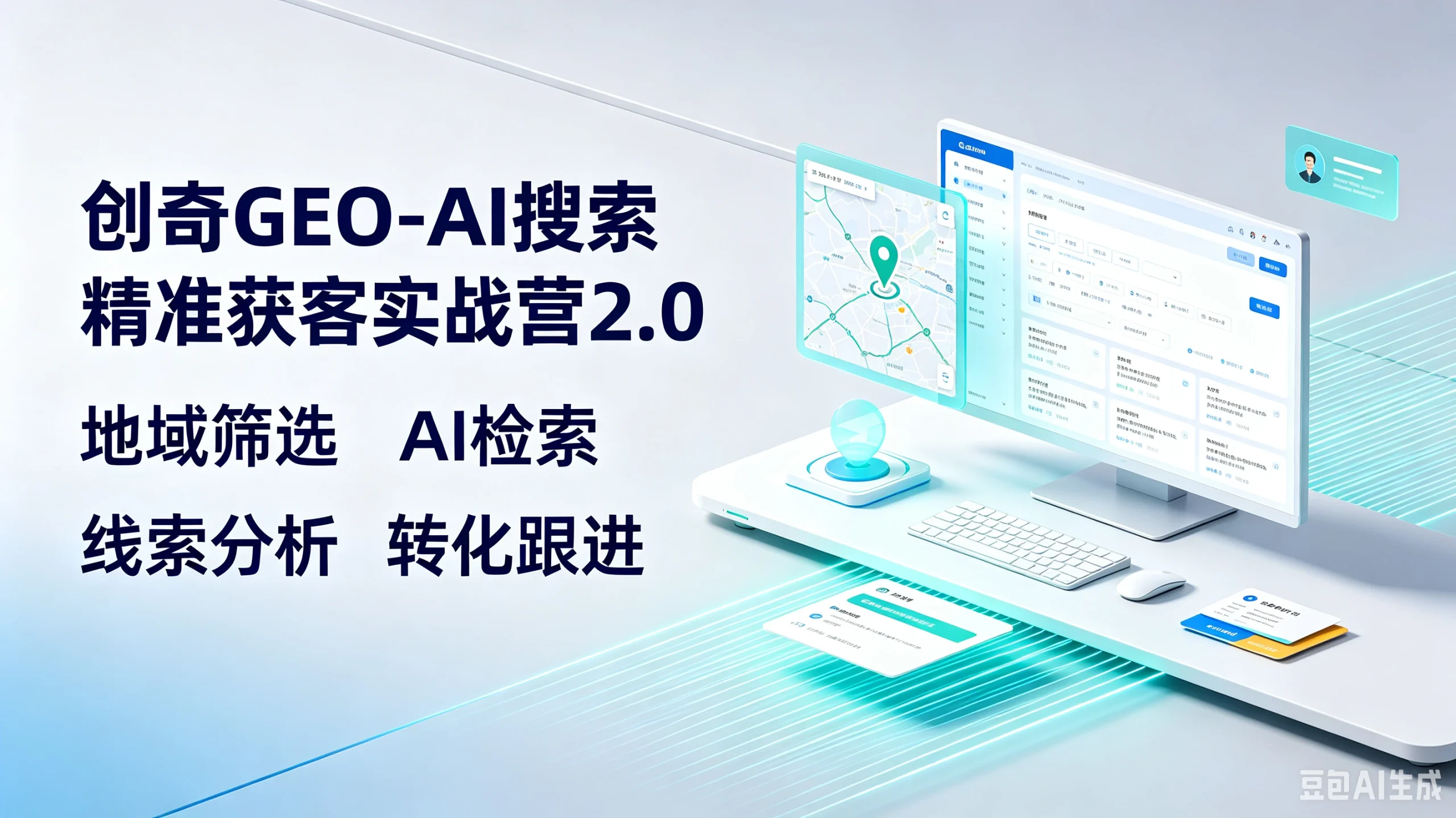 【精】创奇geo-ai搜索精准获客实战营2-0，地域筛选、ai检-免费资源