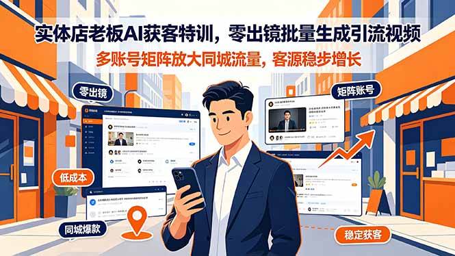 （19234期）实体店老板ai获客特训，零出镜批量生成引-免费资源