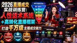 2026直播成交实战训练营:人性话术系统高转化直播-免费资源