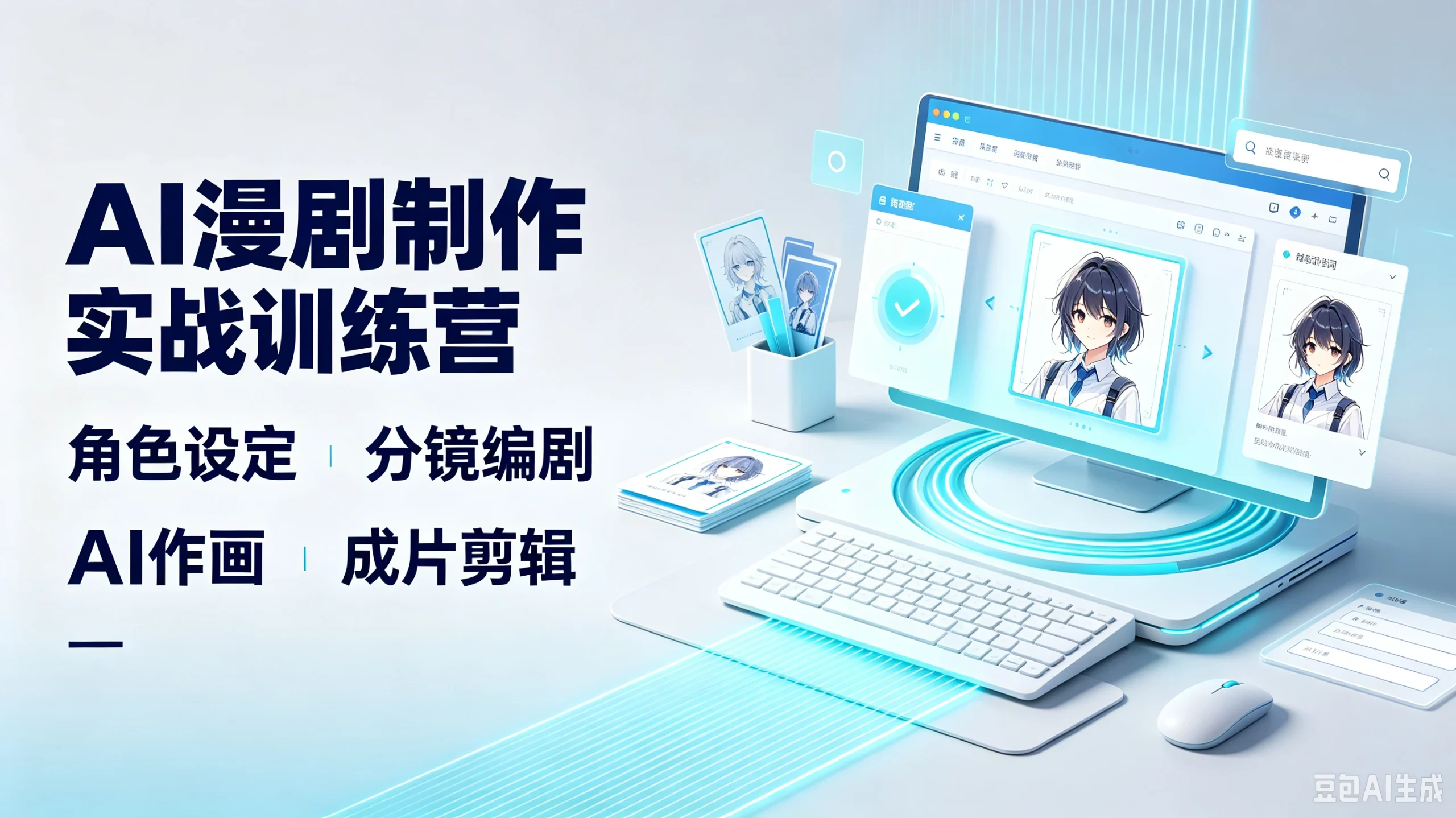 【精】ai漫剧制作实战训练营，角色设定、分镜编剧-免费资源