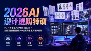 (19569期)2026ai设计进阶特训:mjxps香蕉xgptimage2-0x垫图混图拼-免费资源