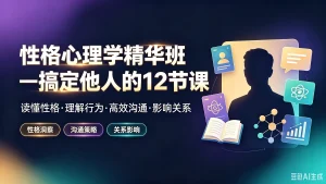 【精】性格心理学精华班一搞定他人的12节课，读懂-免费资源