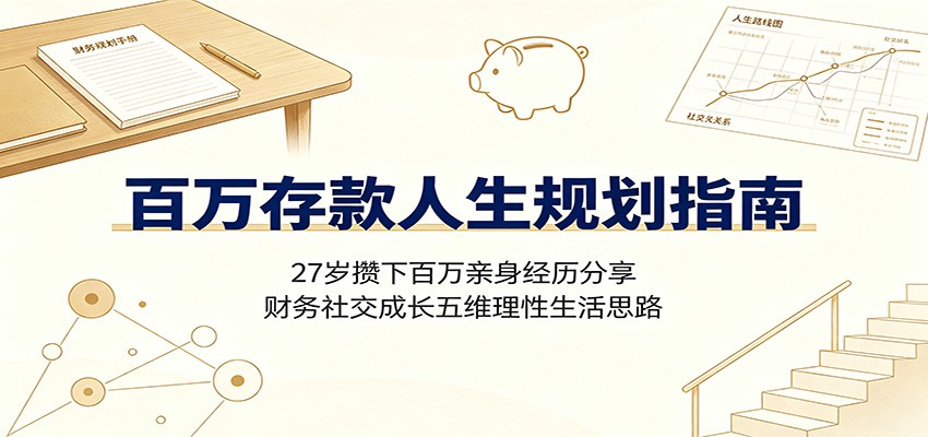 百万存款人生规划指南：27岁攒下百万亲身经历分享-免费资源