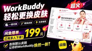 （19424期）workbuddy轻松更换皮肤，199元闲鱼上已经不少人下-免费资源
