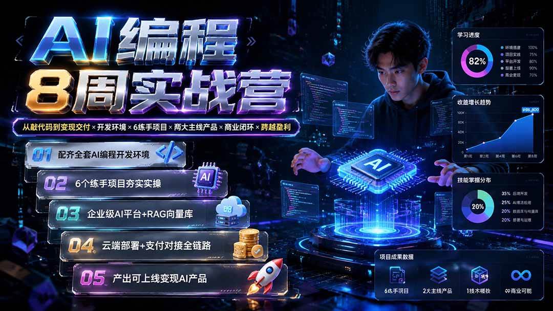 （19662期）ai编程8周实战营：从敲代码到变现交付x开-免费资源
