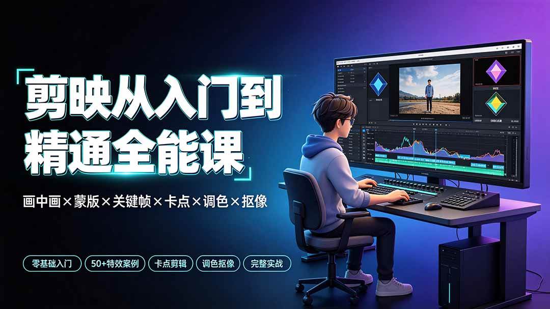 （19294期）剪映从入门到精通全能课：画中画x蒙版x-免费资源