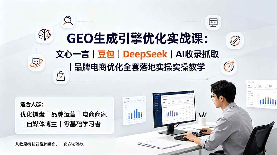 （19456期）geo生成引擎优化实战课：文心一言｜豆包｜dee-免费资源