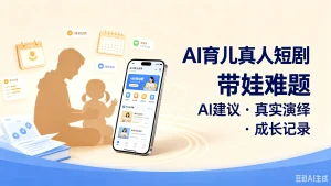 【精】ai育儿真人短剧带娃难题，ai建议·真实演绎·-免费资源
