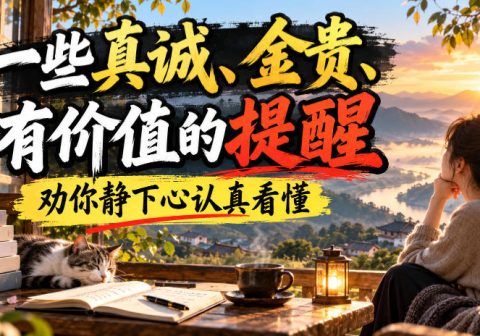 付费文章：一些真诚、金贵、有价值的提醒，劝你静下心认真看懂-免费资源