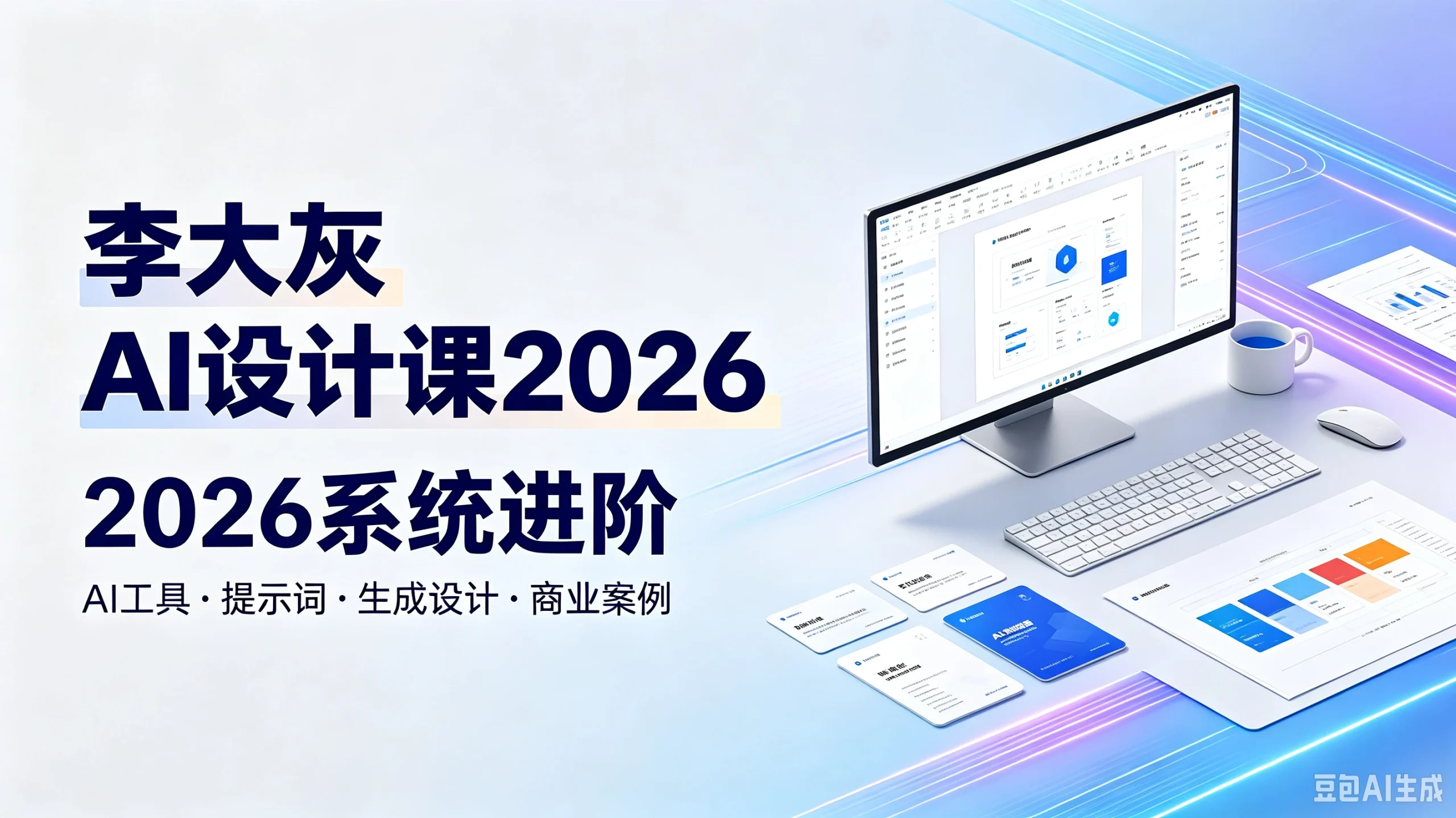 【精】李大灰ai设计课2026系统进阶，ai工具·提示词·生-免费资源