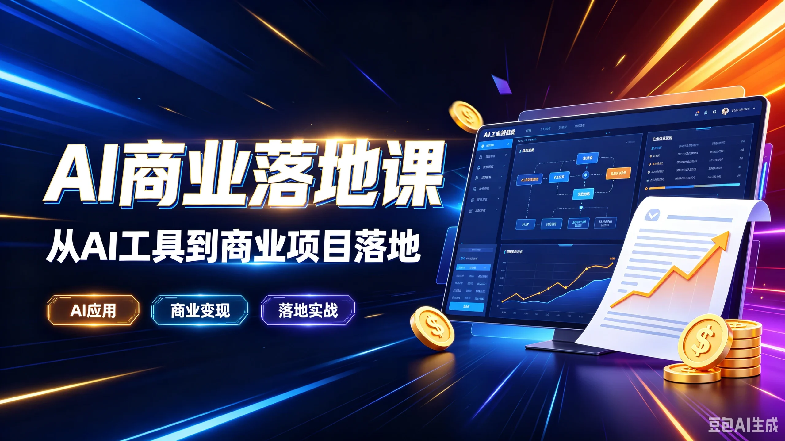【精】ai商业落地课从ai工具到商业项目落地，ai应用-免费资源
