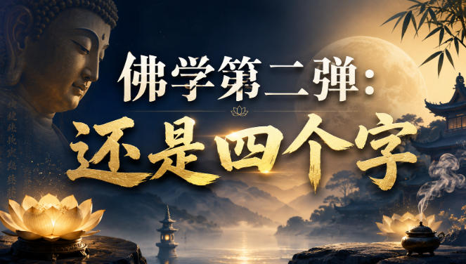 付费文章：佛学第二弹：还是四个字-免费资源