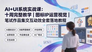 （19378期）aiui系统实战课：十周完整教学｜图标ip运营-免费资源