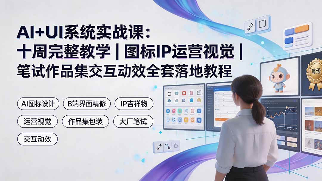 （19378期）aiui系统实战课：十周完整教学｜图标ip运营-免费资源