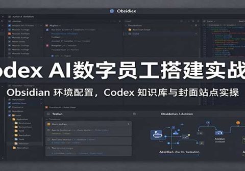 Codex AI数字员工搭建实战课：Obsidian 环境配置，Codex 知识库与封面站点实操-免费资源