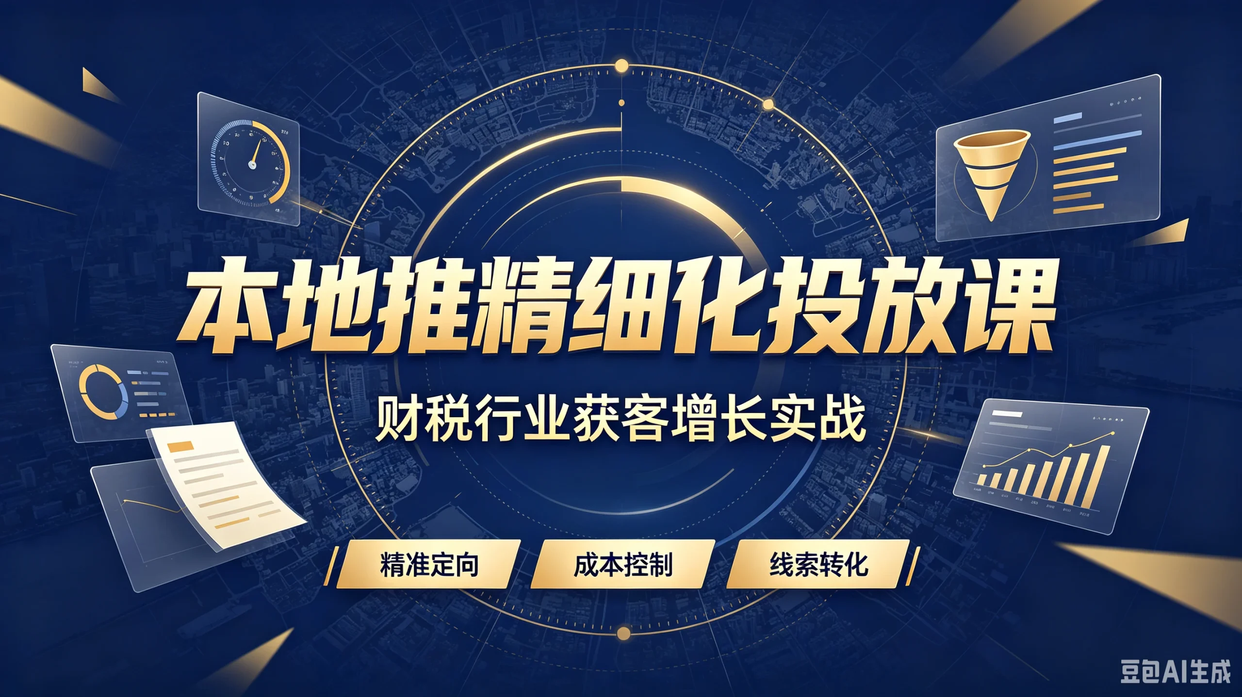 【精】本地推精细化投放课，财税行业获客增长实-免费资源