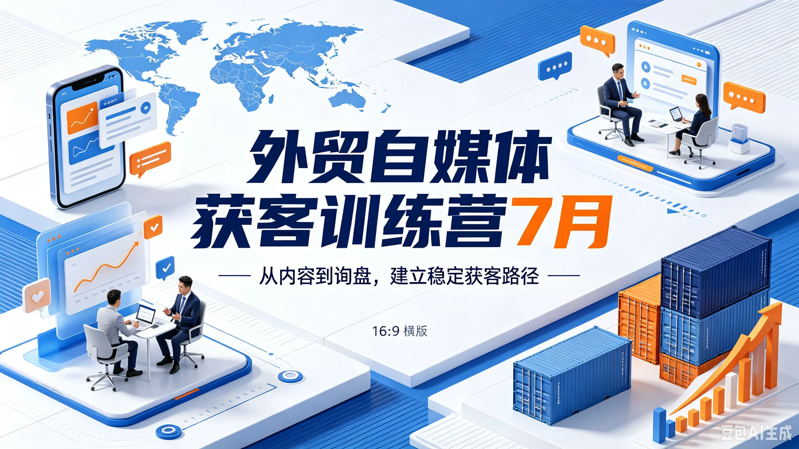【精】外贸自媒体获客训练营7月，从内容到询盘，-免费资源