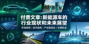 付费文章:新能原车的行业现状和未来展望-免费资源