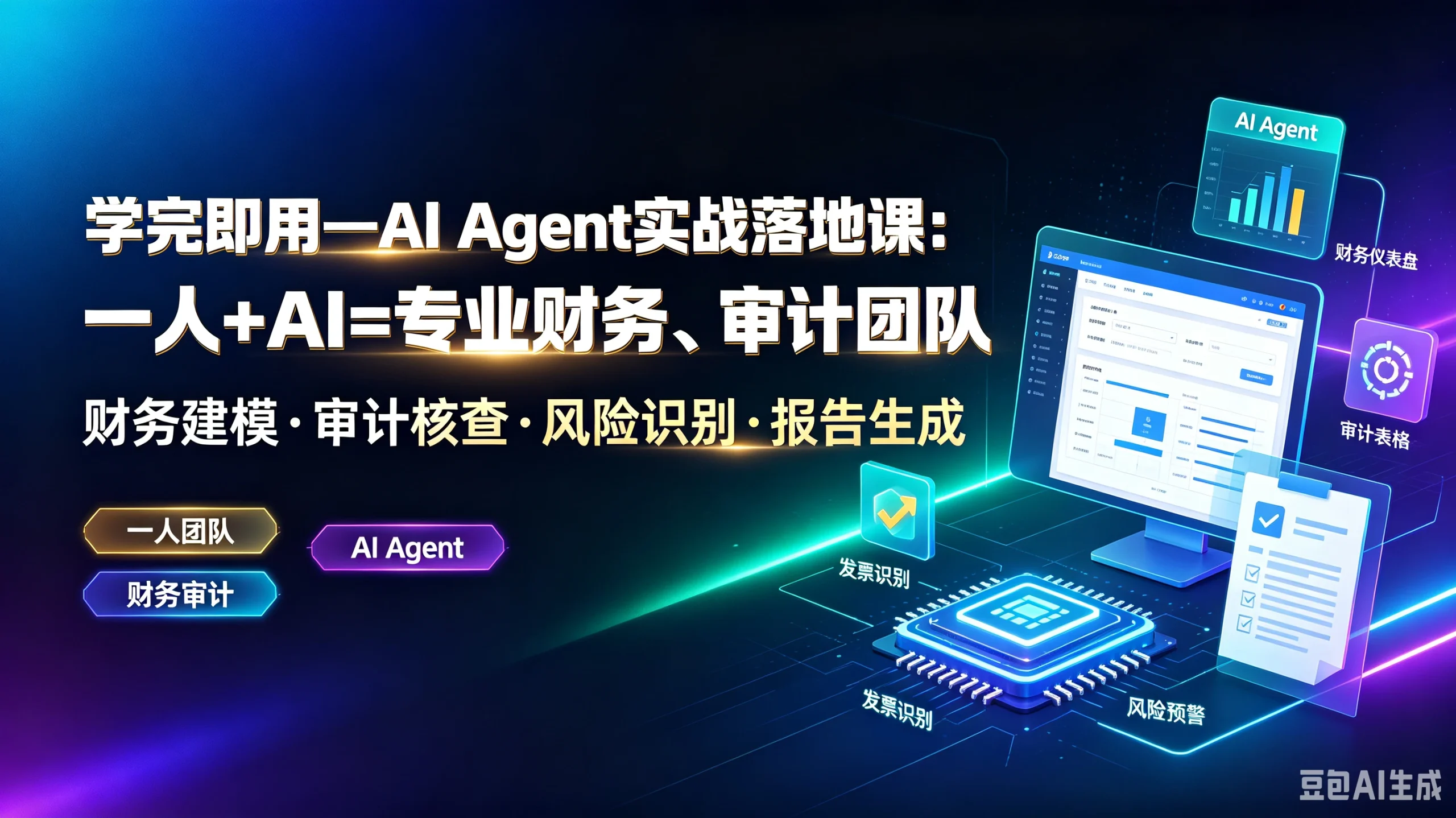 【精】学完即用一alagent实战落地课：一人ai专业财务、-免费资源