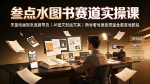 （19613期）叁点水图书赛道实操课｜矢量动画银发混-免费资源