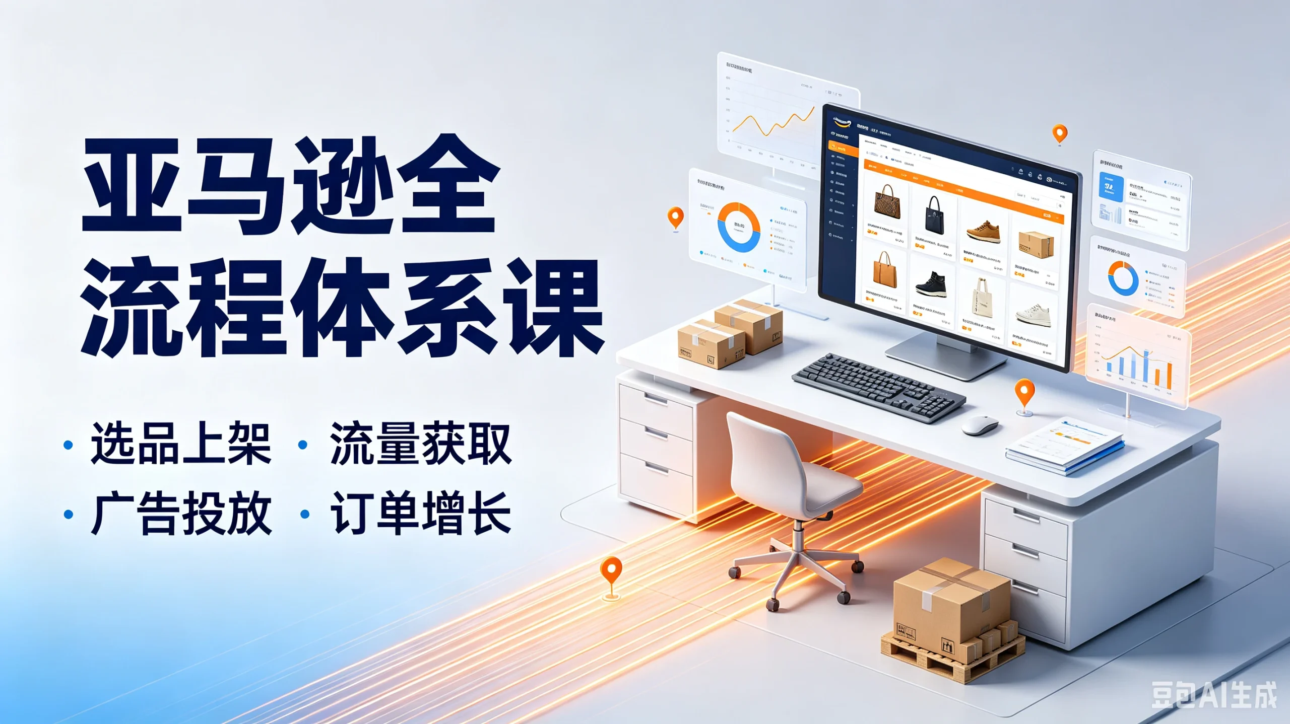 【精】亚马逊全流程体系课,选品上架·流量获取广告投放·订单增长 【精】亚马逊全流程体系课,选品上架·流量获取广告投放·订单增长