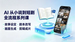 【精】ai从小说到短剧全流程系列课，故事设定·剧-免费资源