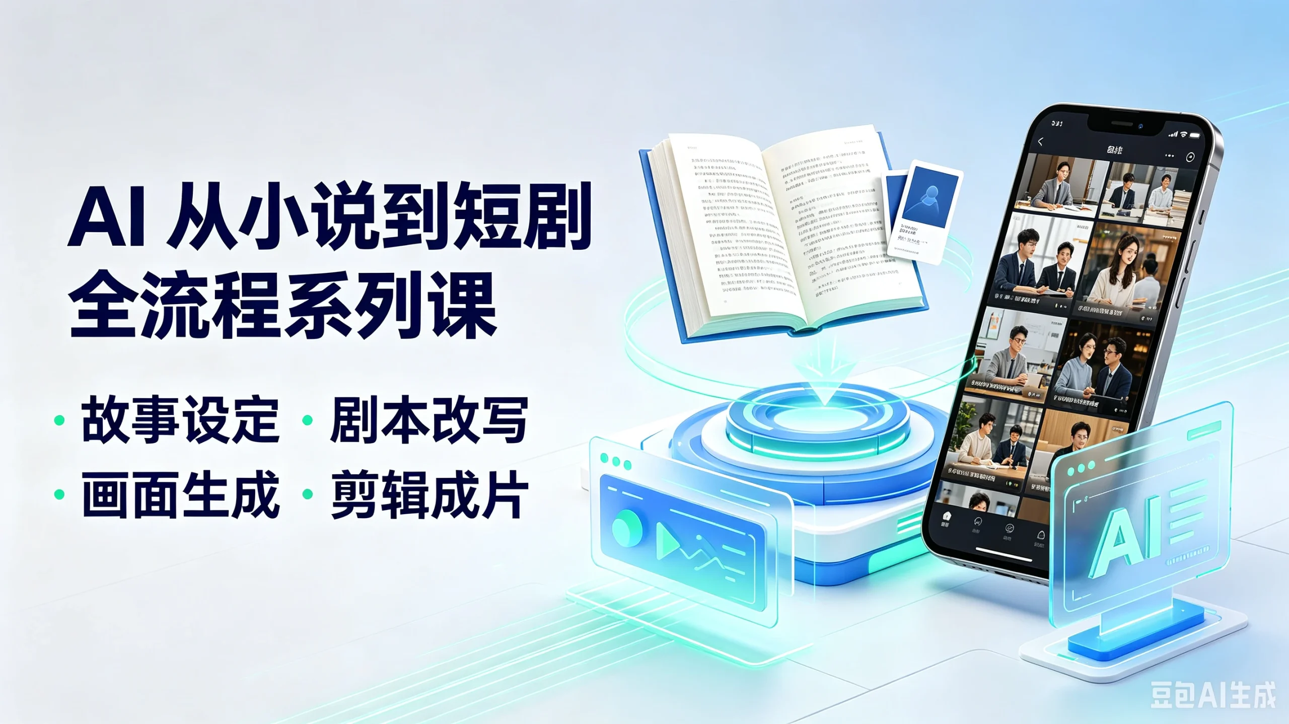 【精】ai从小说到短剧全流程系列课，故事设定·剧-免费资源