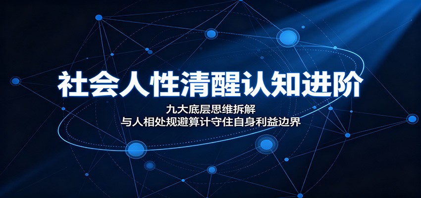 社会人性清醒认知进阶：九大底层思维拆解，与人-免费资源
