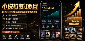 （19379期）抖音及多平台小说拉新项目：我亲自跑通-免费资源