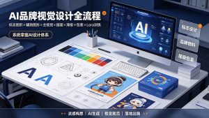 （19372期）ai品牌视觉设计全流程：标志图形x辅助图-免费资源