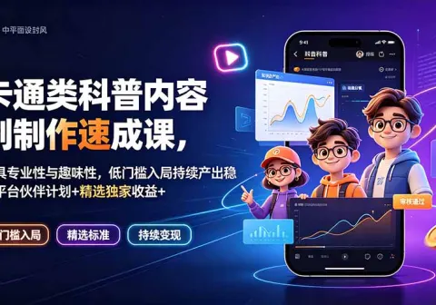 卡通类科普内容制作速成课，兼具专业性与趣味性-免费资源
